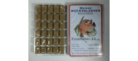 Larves de moustiques blanches en blister 100gr Congelées Aquariophilie