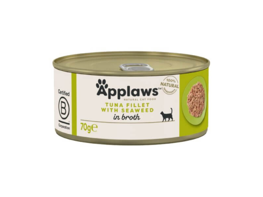 Applaws Filet de thon et algues marines aliment humide pour chats 70gr