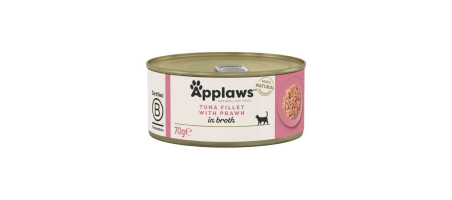 Applaws Filet de thon et crevettes aliment humide pour chats 70gr