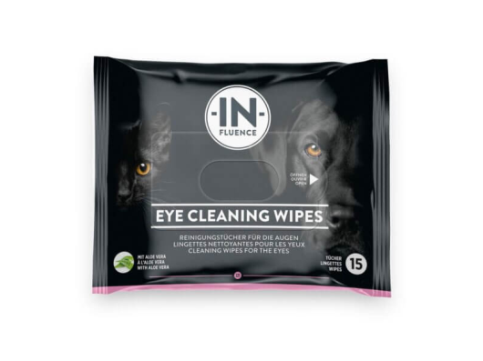 Lingettes nettoyantes pour les yeux produit de soin pour chiens et chats In​-​Fluence