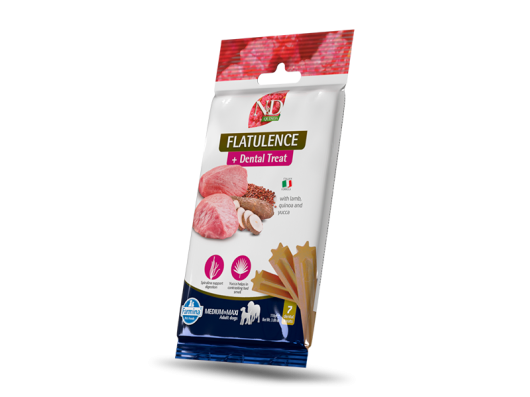 Offre Farmina Friandise dentaire Mini Agneau Flatulence 60gr Farmina N&D Quinoa