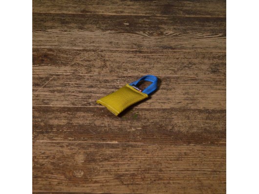 Boudin jaune 6,5X9cm avec 1 sangle