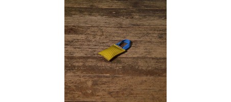 Boudin jaune 6,5X9cm avec 1 sangle