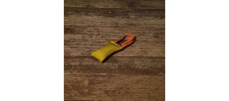 Boudin jaune 6.5x12cm avec 1 sangle