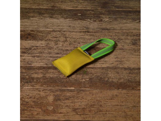 Boudin jaune 8.5x12cm avec 1 sangle