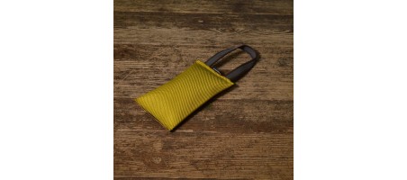 Boudin jaune 11.5x20cm avec 1 sangle