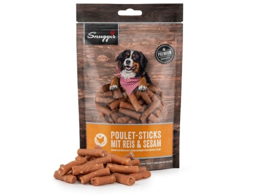 Bâtonnets 160g de poulet au riz et sésame Snuggis