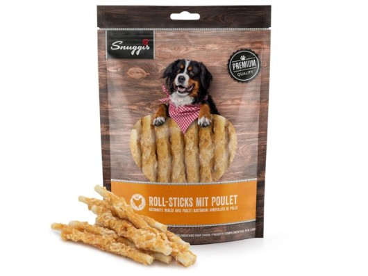 Bâtonnets roulés au poulet 300gr Snuggis