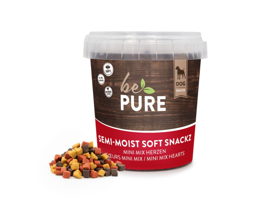 Semi​-​Moist Soft Snackz Mini Mix Hearts bePure