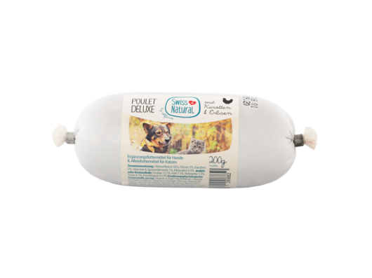 Terrine Poulet Deluxe aux petits pois et carottes 200g Swiss Natural