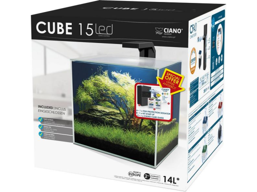 Cube 15 LED CF 40 Ciano