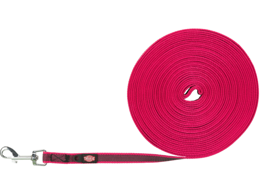 Laisse à pister, 10 m/15 mm, rose 10 m/15 mm