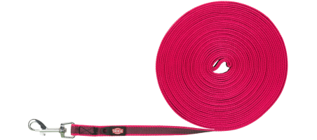 Laisse à pister, 10 m/15 mm, rose 10 m/15 mm