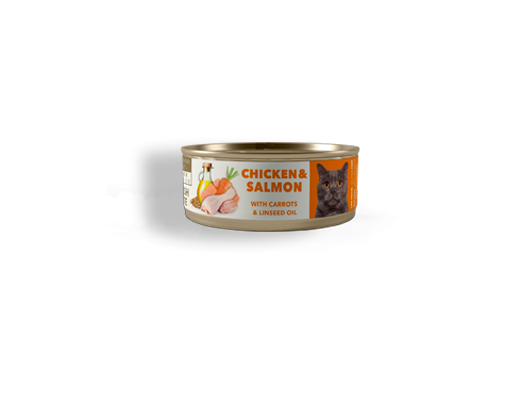 Adult Chicken & Salmon 80g Amity Cat