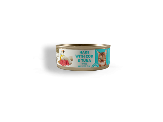 Sterilized Hake Cod & Tuna 80g Amity Cat
