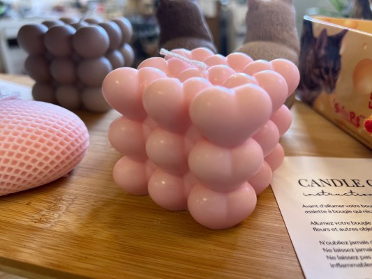 Bougie Bubble Coeur Studio...