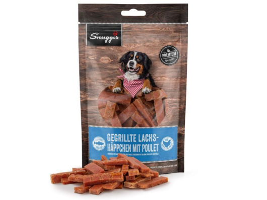 Bouchées de saumon grillées avec poulet Snuggis