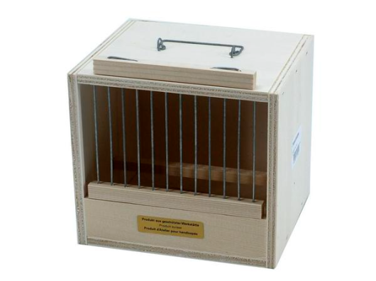 Box en bois pour transport d'oiseaux