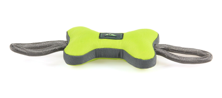 Dog sp.Slasher Bone avec couineur, gris/jaune, flottant Swisspet