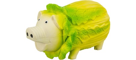 Chou cochon, en latex, 23cm, vert clair