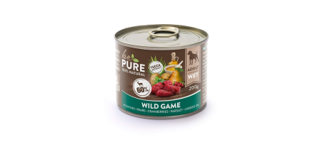 Wild Game au gibier, aux fruits et aux pommes de terre pour chiens 200 g bePure