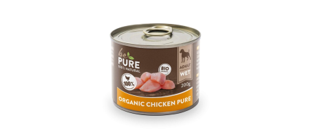 Organic Chicken pure au poulet bio pour chiens bePure