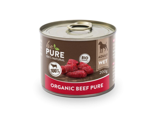 Organic Beef pure au bœuf bio bePure pour chiens bePure