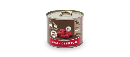 Organic Beef pure au bœuf bio bePure pour chiens bePure