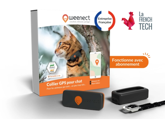 Weenect XS Collier GPS Chat