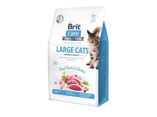 Fel Adult Large Power+Vitality Canard Poulet Brit Care