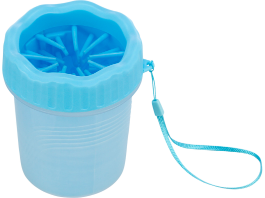 Nettoyant pour pattes, en silicone/PP, bleu