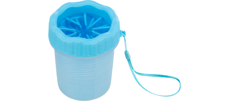 Nettoyant pour pattes, en silicone/PP, bleu