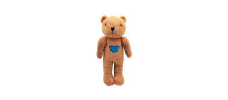 OURS EN PELUCHE "HUGO" AVEC COUINEUR