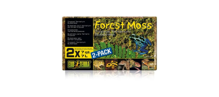 Exo Terra Forest Moss, lot de 2, Mousse naturelle (2×7 L)