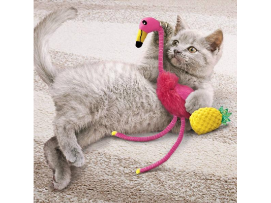 Tropics Flamingo peluche chat