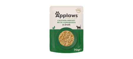 Poitrine de poulet et asperges 70g nourriture humide pour chats Applaws