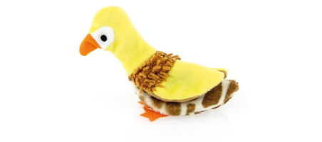 Canard crécelle, jaune swisspet