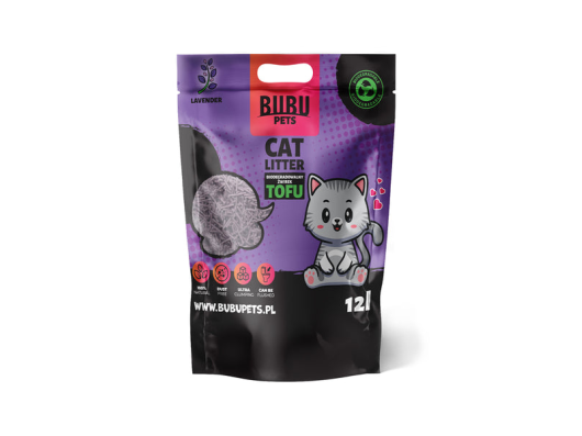 BUBUPET LITIÈRE AU TOFU - LAVANDE 12 L
