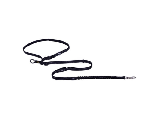 Laisse pour chien Handsfree (main libre) noir Rogz