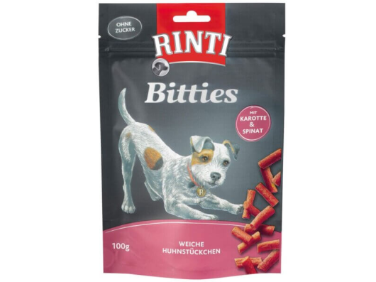 Rinti Bitties carotte et épinards pour chiens (100g)