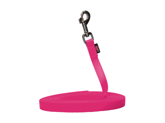 Laisse à pister (Longe) BIOTHANE® Rose