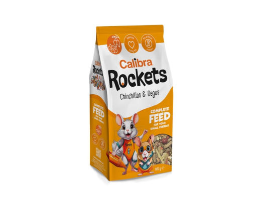 Chinchillas + Degus Mix 900g Calibra Rockets - Flash