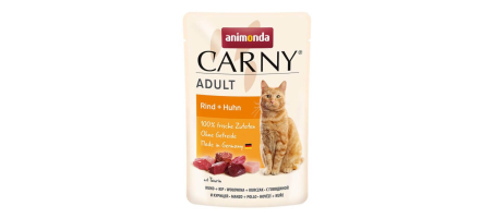 Carny Adult bœuf et poulet aliment humide pour chats 85gr