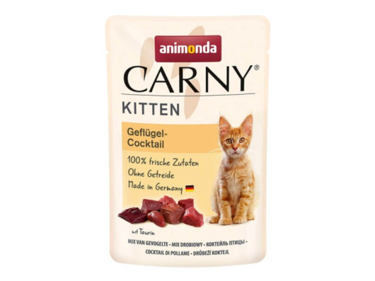 Carny Chaton Cocktail de volaille aliment humide pour chats 85gr