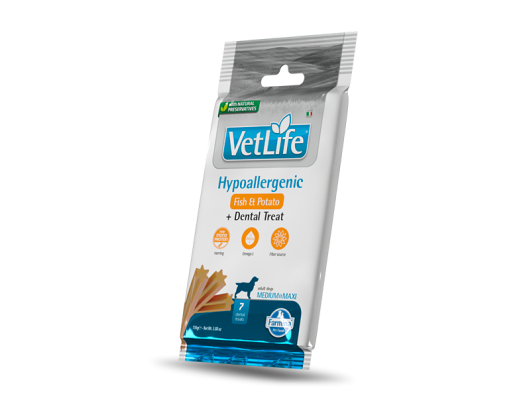 Friandise dentaire Med/Max hypoallergénique Poisson et pommes de terre Farmina N&D VetLife
