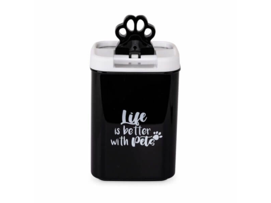 Freezack Square Flip Tite «Life is better with pets» conteneur d’aliment pour chiens et chats