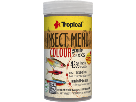 Insect Menu Couleur Granulés Taille XXS Tropical