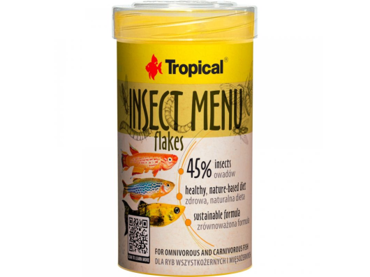 Flocons de menu d'insectes