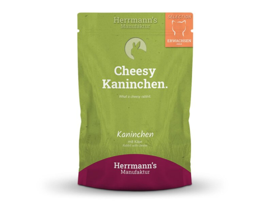 Selection Adult Lapin avec fromage Nourriture humide pour chats Herrmann