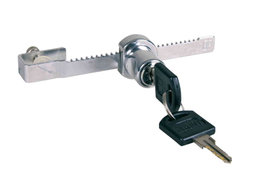 Serrure pour portes coulissantes, avec clef Trixie